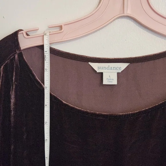 Sundance Velvet Short Sleeve Tee - Rich Chocolate - Picture 8 of 10